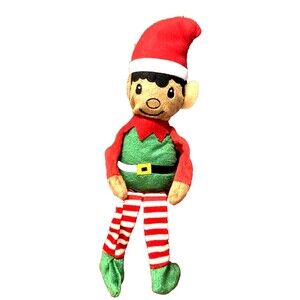 Christmas House Plush Elves, 14.5x4 inches, Decor Christmas Boy Elf, Holidays,